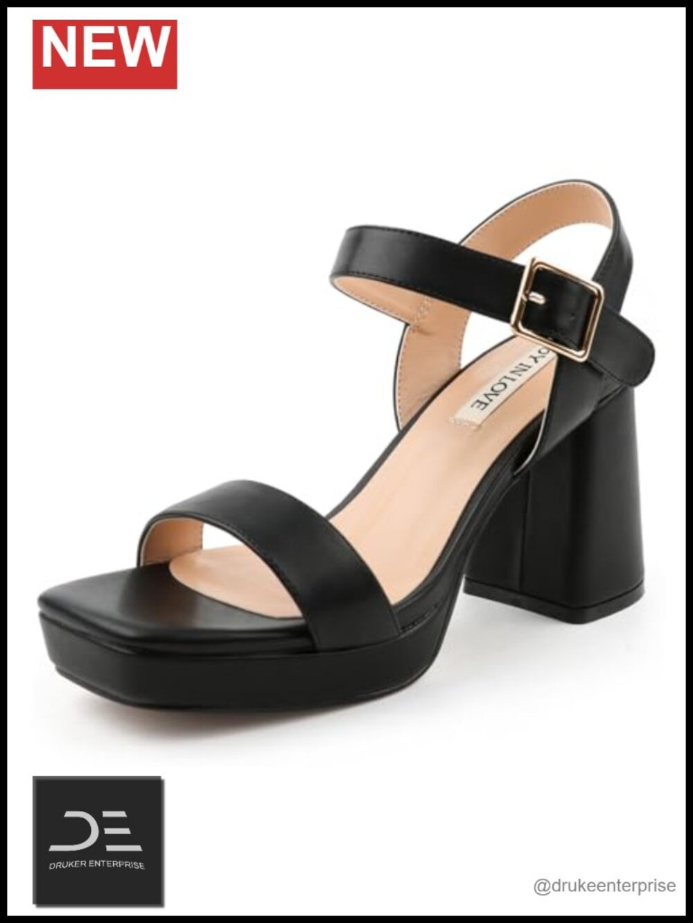 Chunky Platform High Heels Ankle Strap Block Heel Sandals